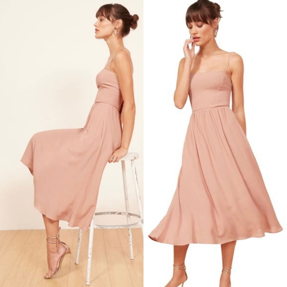 Reformation Dresses & Skirts - Blush Rosehip Fit & Flare Cocktail Dress
